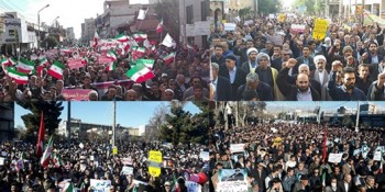راهپیمایی سراسری در واکنش به اعتراضات دی ماه برگزار شد