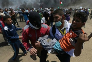۶۰ شهید و ۲۷۷۱ زخمی در روز «کشتار» فلسطینیان