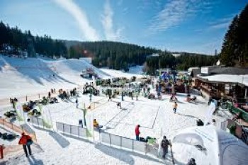 والیبال در برف برای نخستین بار در ایران