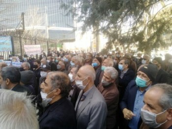 بازنشستگان تامین اجتماعی در شهرهای مختلف ایران تجمع کردند
