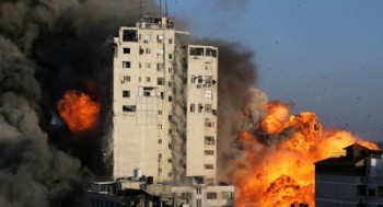 اسرائیل دفاتر رسانه های بین المللی در غزه را ویران کرد