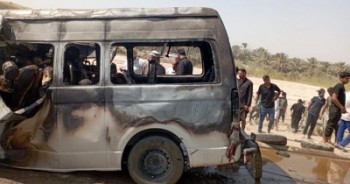  انفجار ون مسافربری در عراق