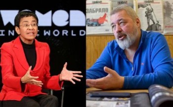 دو روزنامه نگار به عنوان برندگان جایزه صلح نوبل معرفی شدند