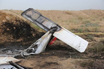سقوط یک هواپیمای آموزشی