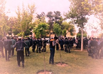 تجمع دوباره کشاورزان شرق اصفهان