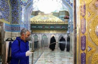 ضریح نقره حرم حضرت معصومه (س) مانع از شیوع کرونا می شود
