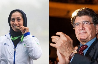 بانوی المپیکی قایقرانی ایران مدال های خود را به شجریان تقدیم کرد