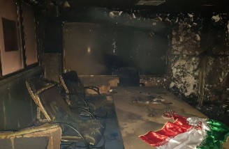 دفتر بسیج دانشجویی دانشگاه شریف به آتش کشیده شد