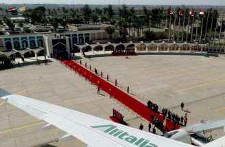 سیمای پاپ فرانسیس در عراق 