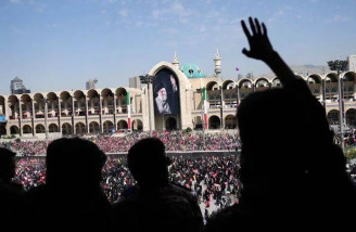 مراسم وداع با رهبر شهید