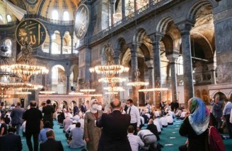 برگزاری نماز جمعه در ایا صوفیه پس از ۸۶ سال 