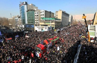 آئین وداع با شهدای آتش نشان