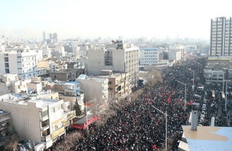 بازتاب انبوه در تشییع پیکر سپهبد شهید قاسم سلیمانی