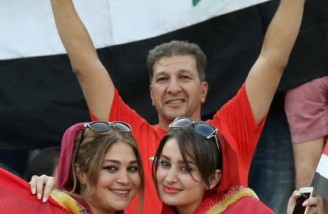  زنان و دختران سوری در ورزشگاه آزادی
