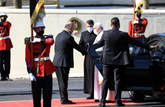 سیمای پاپ فرانسیس در عراق 