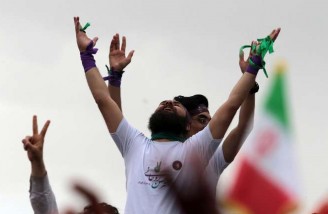 همایش انتخاباتی حسن روحانی در مشهد 