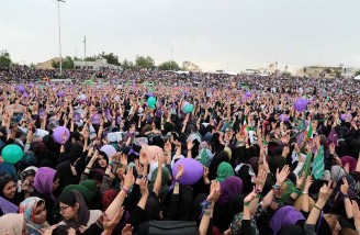 همایش انتخاباتی حسن روحانی در مشهد 