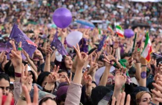 همایش انتخاباتی حسن روحانی در مشهد 