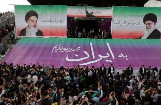 همایش انتخاباتی حسن روحانی در مشهد 