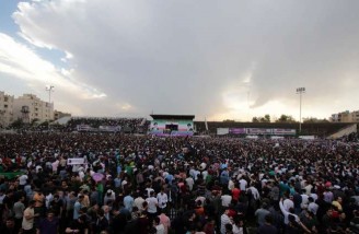 همایش انتخاباتی حسن روحانی در مشهد 