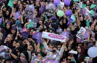 همایش انتخاباتی حسن روحانی در مشهد 
