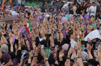 همایش انتخاباتی حسن روحانی در مشهد 