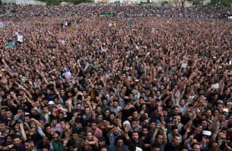 همایش انتخاباتی حسن روحانی در مشهد 