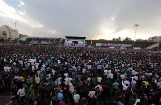 همایش انتخاباتی حسن روحانی در مشهد 