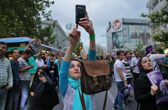 جشن هواداران روحانی در نقاط مختلف ایران