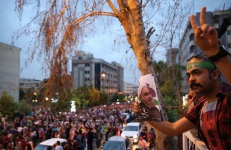 جشن هواداران روحانی در نقاط مختلف ایران
