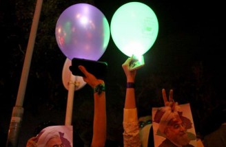 جشن هواداران روحانی در نقاط مختلف ایران