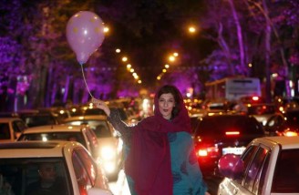 جشن هواداران روحانی در نقاط مختلف ایران