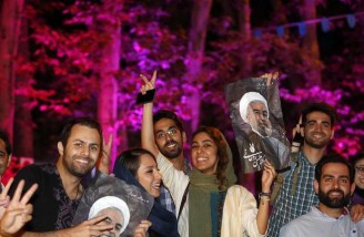 جشن هواداران روحانی در نقاط مختلف ایران