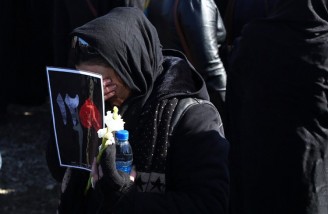 آئین وداع با شهدای آتش نشان