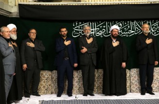 مراسم عزاداری شب عاشورا در حضور رهبر انقلاب