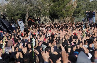 آئین وداع با شهدای آتش نشان