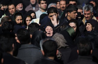 آئین وداع با شهدای آتش نشان