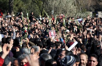 آئین وداع با شهدای آتش نشان