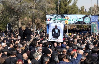 آئین وداع با شهدای آتش نشان