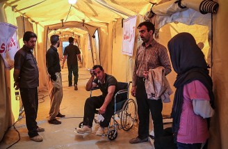 بیمارستان های سرپایی احداث شده در زلزله غرب ایران
