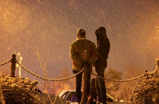 برف به جای آب در بستر زاینده رود