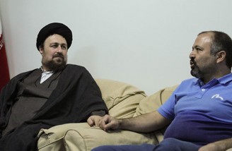 دیدار هنرمندان با سید حسن خمینی