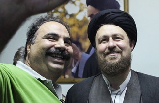 دیدار هنرمندان با سید حسن خمینی