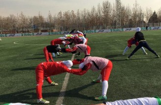 تمرین تیم ملی فوتبال بانوان