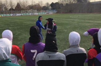 تمرین تیم ملی فوتبال بانوان