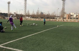 تمرین تیم ملی فوتبال بانوان