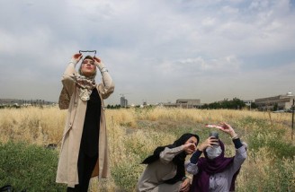 نمای آخرین خورشید گرفتگی قرن ۱۴ هجری شمسی در ایران