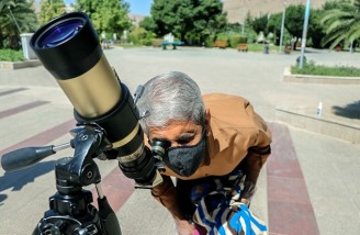 نمای آخرین خورشید گرفتگی قرن ۱۴ هجری شمسی در ایران