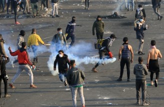 خیابان‌های بغداد زیر پای معترضان