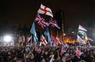 شادمانی مردم انگلیس پس از خروج از اتحادیه اروپا